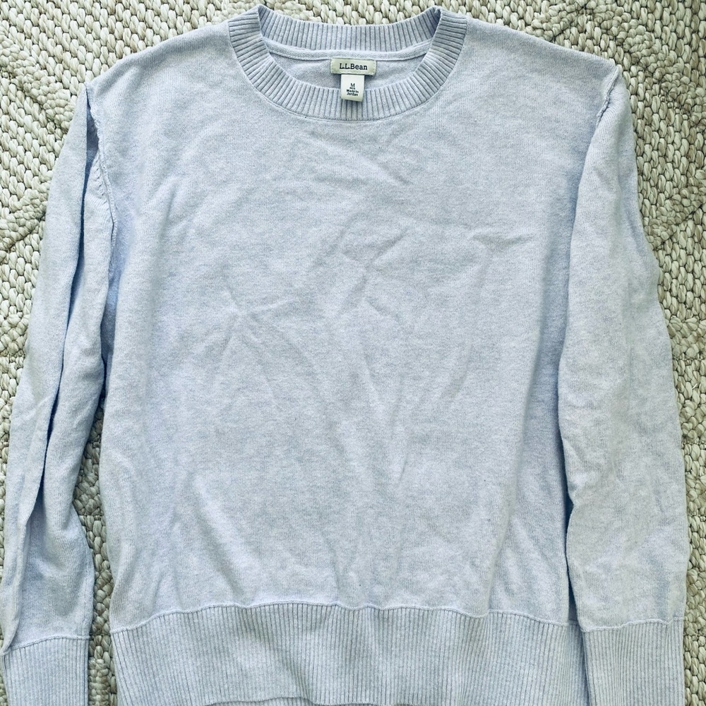 L.L. Bean Women's Light Purple Crewneck Sweater